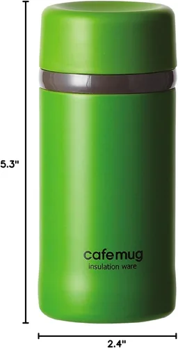 Vista 5 de Pearl Metal HB-4006 - Taza de café (6.8 fl oz, 6.8 fl oz), color verde