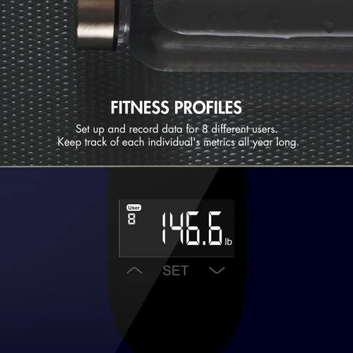 Vista 3 de Tenergy Vitalis - Báscula de grasa corporal, báscula IMC de alta precisión, báscula corporal inalámbrica Bluetooth con pantalla grande, báscula