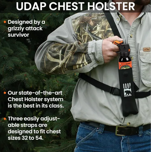 Vista 5 de UDAP 18CP Super Magnum Bear Spray, Multi, 13.4oz