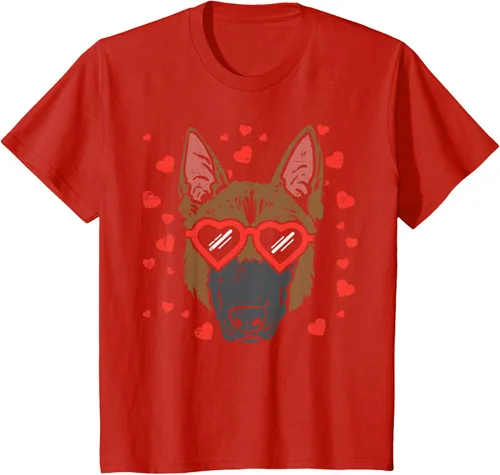 Vista 58 de Camiseta de regalo para perro con cara de pastor alemán, Negro, S