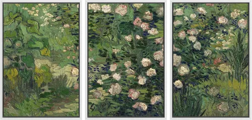 Vista 51 de wall26 Lienzo enmarcado para pared, juego de arte con flores de almendra de Vincent Van Gogh, naturaleza, ilustraciones de área silvestre, bellas