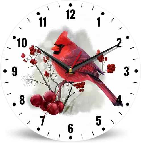 Vista 14 de SPUNKER Reloj de pared con bandera estadounidense, reloj de pared de cocina con bandera estadounidense, reloj de día de la independencia de 10