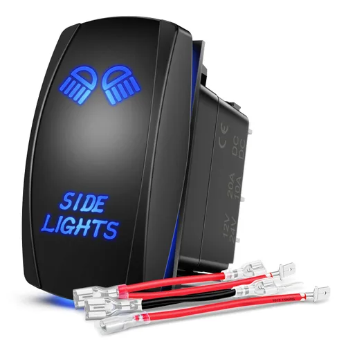 Vista 14 de Nilight Interruptor basculante de barra de luz de techo, interruptor de barra de luz LED, interruptor de barra de luz LED de 5 pines, interruptor