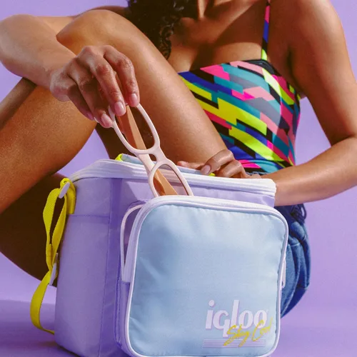 Vista 6 de Igloo Bolsa de Almuerzo Retro Cuadrada Refrigeradora