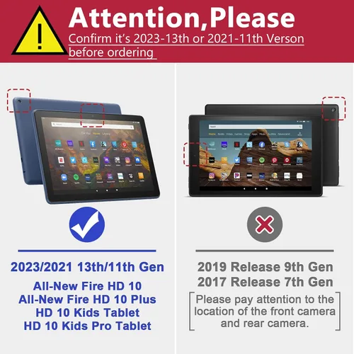 Vista 2 de Grifobes (para 13ª/11ª generación 2023/2021) Tablet 10/10 Plus, Tablet 10 Kids/Kids Pro, 3 en 1, resistente a prueba de golpes, funda protectora