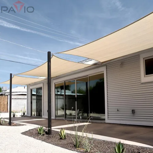 Vista 6 de Patio Paradise - Toldo rectangular de 16 x 16 pies con anillo A super, tela de sombra con bloqueo UV de alta resistencia, cubierta de patio