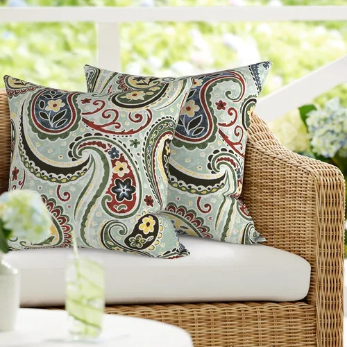 Vista 15 de DYTXIII Paquete de 2 almohadas lumbares impermeables para exteriores con rellenos, 12 x 20 pulgadas, almohada decorativa rectangular para patio