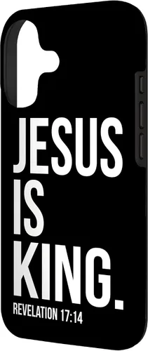 Vista 2 de Jesus is King Bible Scripture Quote Christian Case for iPhone 17