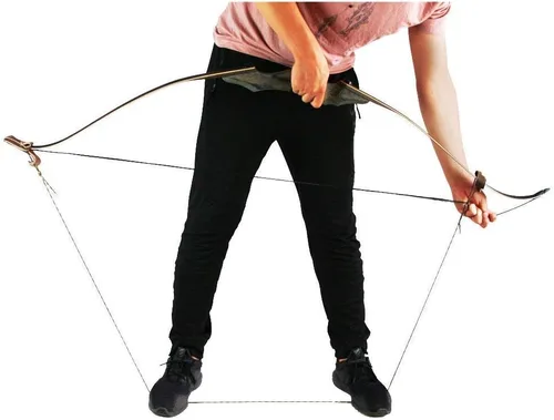Vista 7 de Topbows - Arco recurvo Takedown de 58 pulgadas, extremidades de bambú, tiro con arco para diestros e zurdos, para caza, tiro al blanco de 25 a 65