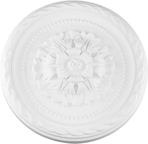 Vista 6 de Ceiling Medallion 9-3/4"OD Decorative PU Cover for Chandelier Fans,White white-9.65"OD