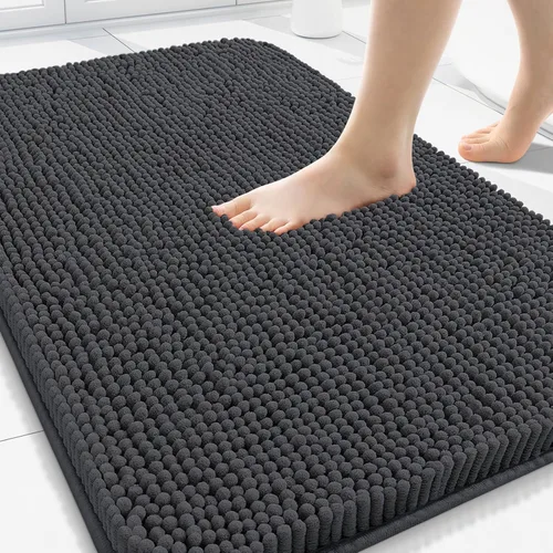 Vista 87 de Arotive Alfombras de baño de felpilla extrasuaves y absorbentes, de 24 x 16 pulgadas, lavables a máquina, parte trasera de goma antideslizante