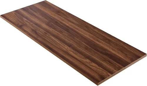 Vista 29 de 36x20 pulgadas Mesa Negra Universal, Escritorio Sólido de Una Pieza, Encimera Reversible de Melamina, Dobles Escritorios, L-Escritorio DIY