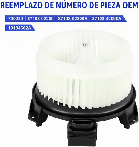 Vista 3 de Motor de soplador de CA 700230 para Toyota Corolla (con CA manual) RAV4 2009-2016