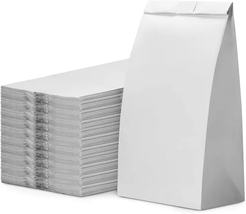 Vista 15 de Culinware Bolsas de papel kraft de 2 libras, bolsas de papel marrón duraderas para aperitivos, sándwich, pasteles, palomitas de maíz, comestibles