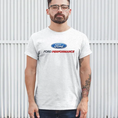 Vista 3 de Ford Performance Camiseta Ford Mustang GT ST Racing Gris ceniza