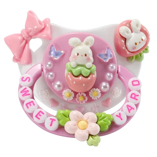 Vista 20 de CutiePlusU - Chupete para bricolaje, tamaño grande, diseño de fresa