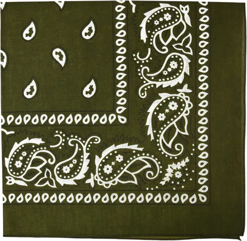 Vista 12 de Motique Accessories Bandana Paisley Extra Grande de 27x27 Pulgadas
