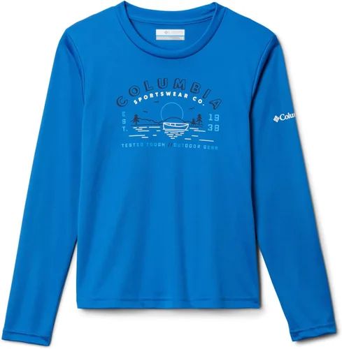 Vista 6 de Columbia Camiseta Grizzly Peak Ls Graphic para niño Negro Gema Berg