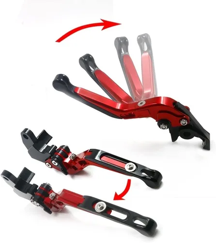 Vista 4 de Bajaj Dominar 400 2017-2018 Accesorios de motocicleta CNC aluminio plegable extensible palanca de embrague de freno