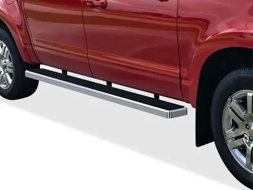 Vista 11 de APS Estribos de 5 pulgadas negro mate compatibles con Ford Explorer Sport Trac 2007-2010 Crew Cab acero inoxidable