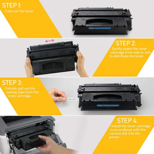 Vista 5 de V4INK Cartucho de tóner compatible con alto rendimiento 49X 53X para HP 53X Q7553X 49X Q5949X para uso en HP LaserJet P2015dn P2015 P2015d 1320