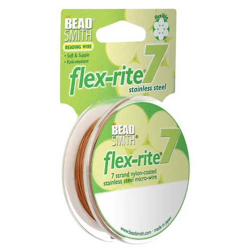 Vista 10 de The Beadsmith Flex-Rite - Alambre de acero inoxidable recubierto de nailon Transparente: 30 pies
