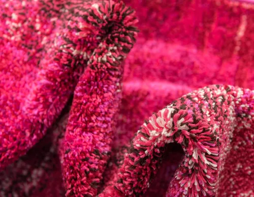 Vista 7 de Unique Loom Jardin Collection - Alfombra para múltiples áreas, abstracta, vibrante., Polipropileno, Rosado