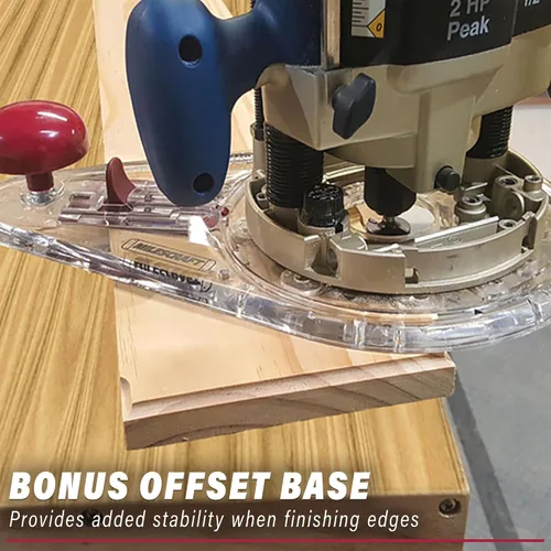 Vista 6 de Milescraft 1219 Kit de guía circular - Plantilla de corte circular de router de precisión para cortar/enrutar círculos desde 1.5" hasta 52" con base