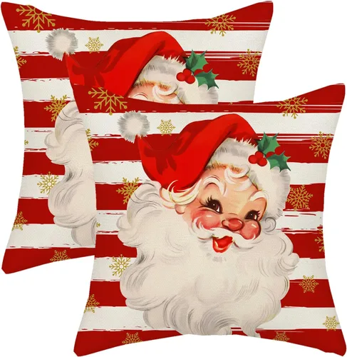 Vista 9 de Juego de 2 fundas de almohada para el 4 de julio, 16 x 16 pulgadas, Día de la Independencia, Día de los Caídos, decoración al aire libre, almohadas