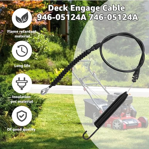 Vista 7 de 1 paquete de cable de compromiso 946-05124A 746-05124A compatible con Craftsman MTD, Troy-Bilt, Yard-Man, Huskee, Murray