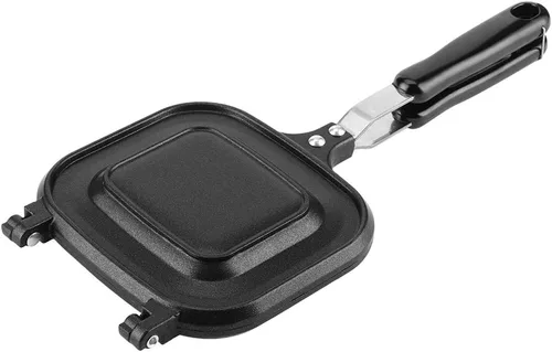Vista 8 de Oumefar Sartén cuadrada de doble cara para panqueques, sartén antiadherente para hacer sándwiches, sartén multifunción para hornear, tostadora