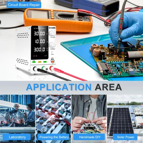 Vista 7 de Fuente de alimentación de CC variable 30V 10A, codificador de 300 W ajustable 1V ~ 24 V LiFePO4 iones de litio etc. Cargador de batería Banco
