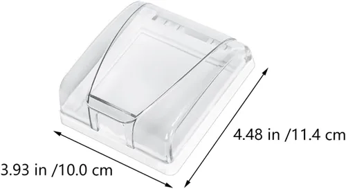 Vista 5 de 4 unids caja 86 cubierta de interruptor Conjoined Socket Case Protector de pared Socket Cover Socket Protective Case Wall Plug Covers Wall Cover