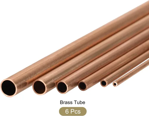 Vista 5 de METALLIXITY Tubo de cobre (0.079 in-0.276 in de diámetro x 0.020 in de pared T x 11.811 in de largo), paquete de 6, tubos rectos, para decoración