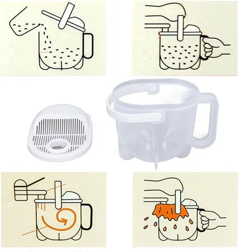 Vista 5 de Cucharón para lavadora de arroz con agua, cuenco de lavado de granos con escurridor, lavado a mano, tamiz de arroz, colador de frutas y verduras