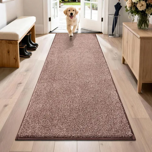 Vista 65 de PURRUGS Tapete para puerta con atrapamiento de suciedad, 20 x 31.5 pulgadas, antideslizante, lavable a máquina, tapete para puerta de perro, tapete