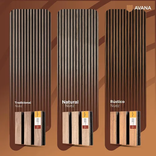 Vista 8 de Paquete de Muestras de Color de Paneles de Pared Acústicos Avana - Paneles de Madera Premium para Decoración de Paredes - Insonorización