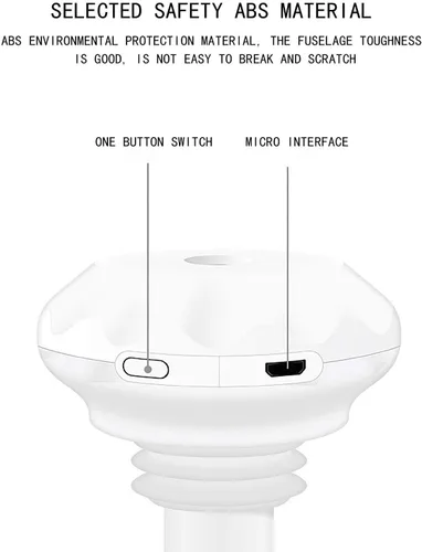 Vista 6 de Mini humidificador de botella de agua, ajustable USB Donut Mist Maker Stick Wick para viajes, dormitorio, planta de automóvil, botella personal