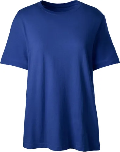 Vista 5 de Lands' End Essentials - Camiseta de algodón suave de manga corta para mujer, ajuste femenino a medida
