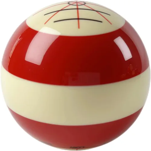 Vista 3 de Bola estándar de billar Pro Cup con 6 puntos rojos 2-1/4 '' 6 oz práctica entrenamiento taco bola