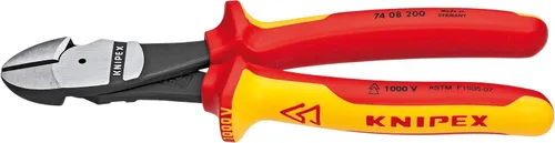 Vista 4 de KNIPEX Tools LP - 9K989831US - Juego de herramientas industriales de 10 piezas de 1000 V con aislamiento de alto apalancamiento, cortadores