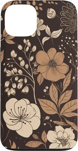 Vista 7 de Hazelnut Brown Wildflower Floral Flower Design Case for iPhone 17