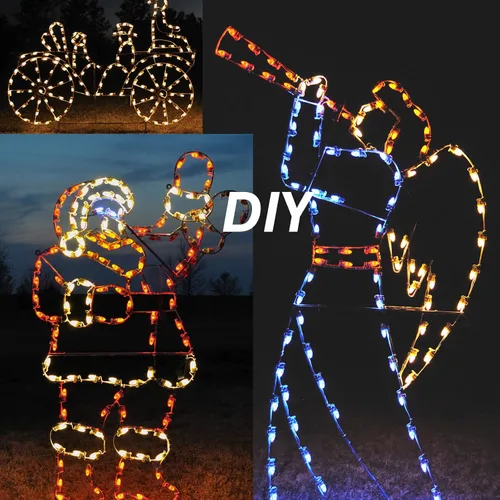 Vista 6 de Cadena de luces de Navidad C9 de 25 pies, enchufes de luz E17 con separación de 12 pulgadas, juego de cadena de luces C9 blanco para decoración