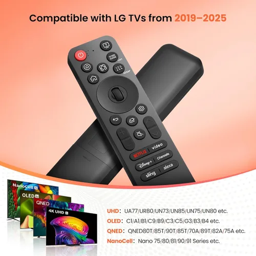 Vista 3 de MR25GA para LG-Smart-TV-Magic-Control Remote-Reemplazo con garantía de 1