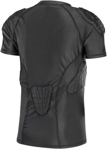 Vista 4 de DGXINJUN Protector acolchado de costilla de fútbol para niños y niñas, protector de corazón, camiseta de esternón, rugby y béisbol