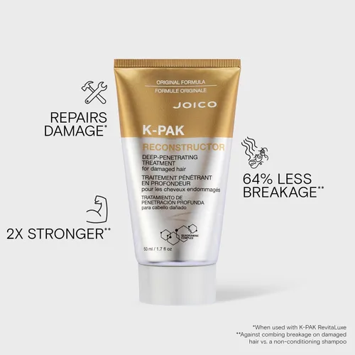 Vista 3 de Joico K-PAK Reconstructor Deep-Penetrating Treatment For Severely Damaged Hair Repair & Strengthen Strands Rebuild & Fortify Damaged Hair