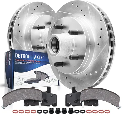 Vista 14 de Detroit Axle - Kit de freno trasero para Toyota Camry 2012-2017, Avalon Lexus ES300h ES350 2013-2018, repuesto de pastillas de freno de cerámica