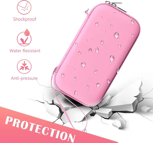 Vista 5 de BOVKE Estuche de transporte para nebulizador eléctrico de mano para adultos y niños, bolsa espaciadora de inhalador, nebulizador eléctrico portátil