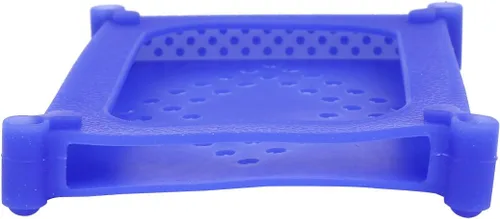 Vista 3 de Ruilogod 2.5" Sata IDE HDD Disco Duro Caso Protector Silicona Piel Azul