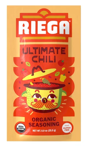 Vista 6 de Riega Mezcla de condimentos de chile, mezcla de especias orgánicas para cocinar sopas y guisos, paquetes de 0.9 onzas, 8